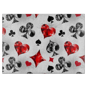 Planche À Découper Joueur de poker Joueur de cartes de jouer costumes