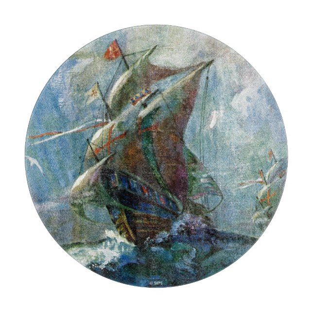 Planche À Découper Jour de Columbus (Devant)