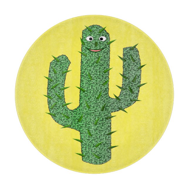 Planche À Découper Jour des morts heureux Cactus (Devant)