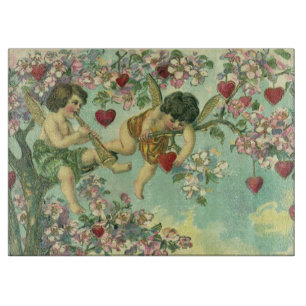 Planche À Découper Jour des Valentines vintages Cupidons victoriens C
