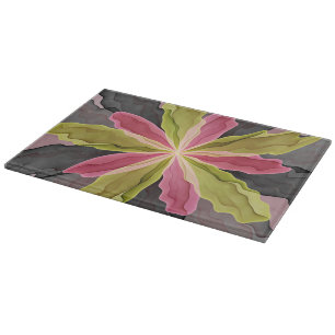 Planche À Découper Joy, Vert rose Anthracite Imaginaire Fleur Fractal
