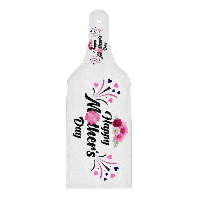 Planche À Découper Joyeuse Fête des Mères Design Moderne (Devant)