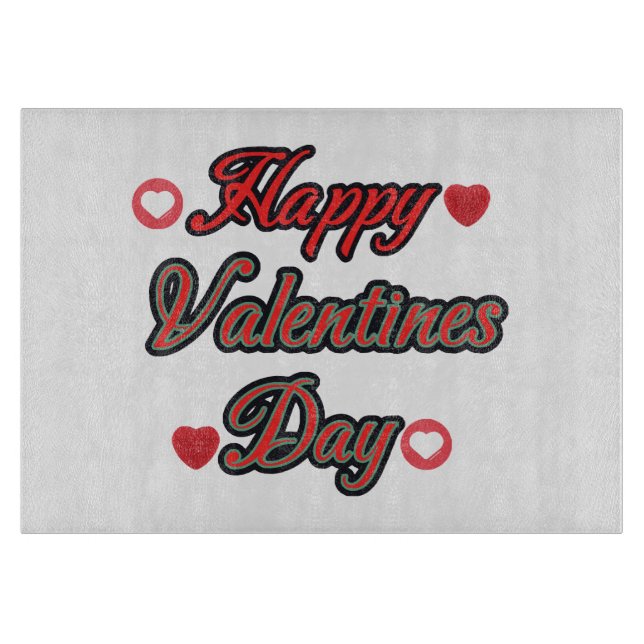 Planche À Découper Joyeuse Saint-Valentin pour le cadeau (Devant)