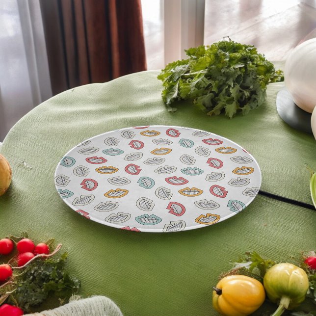 Planche À Découper Joyeuses lèvres souriantes (Chopping Board)