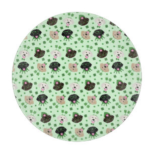 Planche À Découper Joyeux Chiens du Labrador Jour de la Saint Patrick