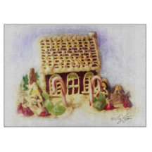 Joyeux Jours de Fêtes Gingerbread House Cutboard