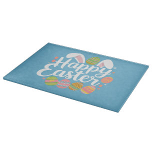 Planche À Découper Joyeux Joyeux Jour de lapin lapin de Pâques