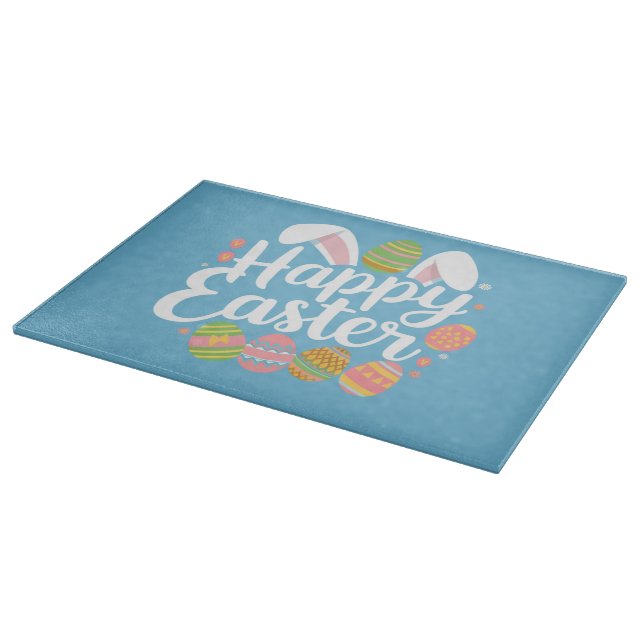 Planche À Découper Joyeux Joyeux Jour de lapin lapin de Pâques (Coin)