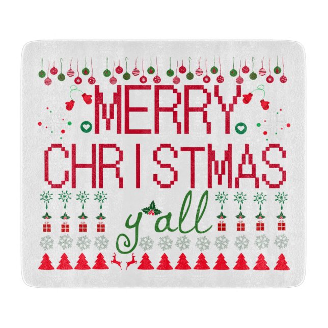Planche À Découper "Joyeux Noël à tous" Sweat Ugly (Devant)