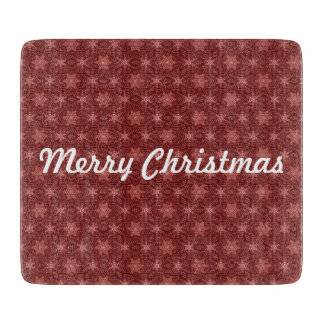 Planche À Découper Joyeux Noël Bourgogne Country Star Motif