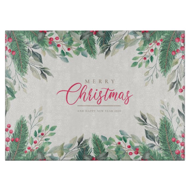 Planche À Découper Joyeux Noël et Bonne Année (Devant)