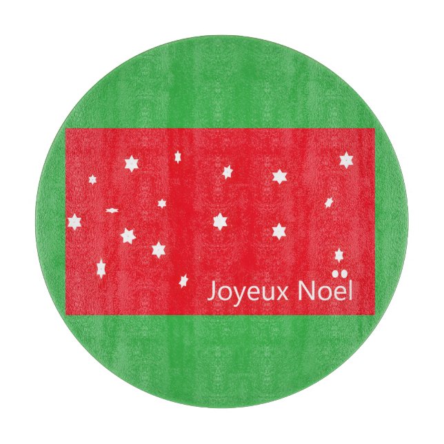 Planche À Découper Joyeux Noel Snowflakes Cutboard (Devant)