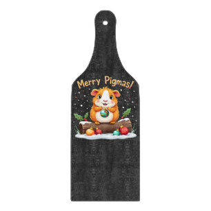 Planche À Découper Joyeux Pigmas Guinée Pig Noël Père Noël