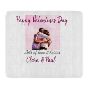 Planche À Découper Joyeux Valentines jour moderne baisers amour ajout