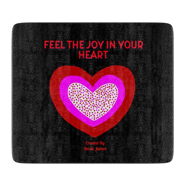 Planche À Découper Joyful Heart Glass Cutboard (Devant)