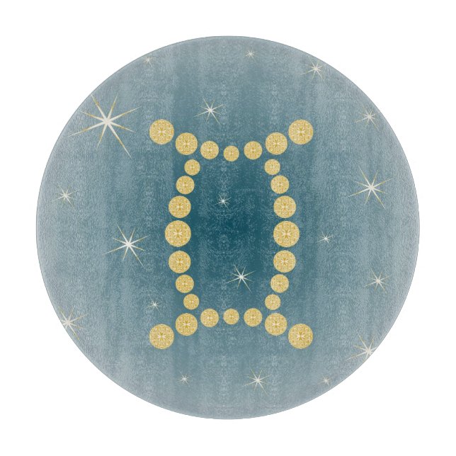 Planche À Découper Jumeaux 21 mai au 21 juin Planche de verre (Devant)