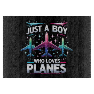 Planche À Découper Juste un garçon qui aime les avions