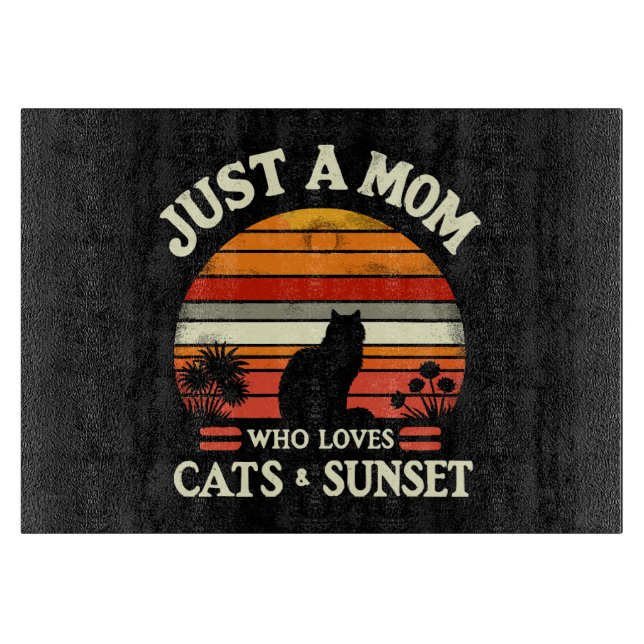 Planche À Découper Juste une maman qui aime les chats (Devant)