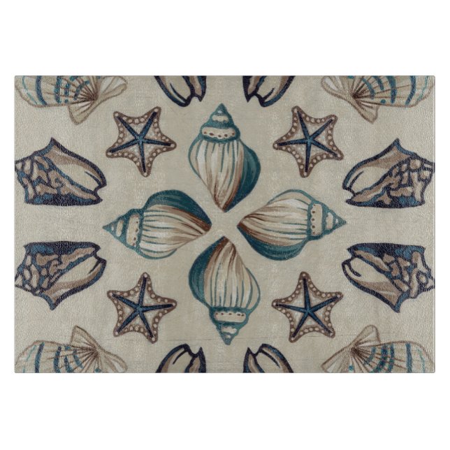 Planche À Découper Kaleidoscope côtier I (Devant)