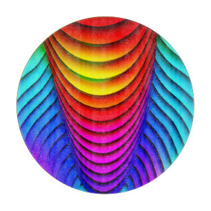 Planche À Découper Kaleidoscope de couleurs Motif 3D