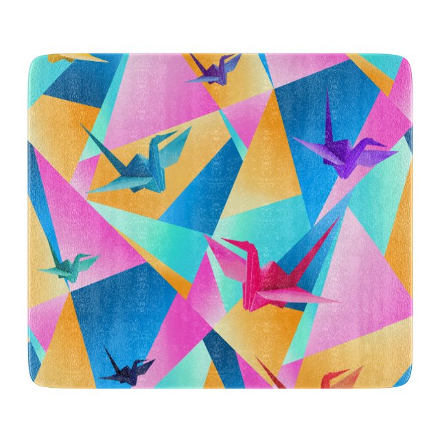 Planche À Découper Kaléidoscope d'origami (Devant)