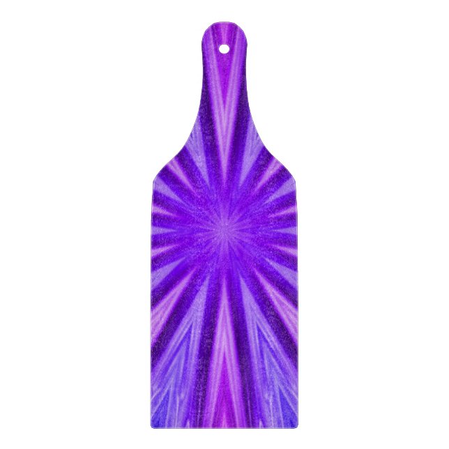 Planche à découper kaléidoscope violet/bleu (Devant)