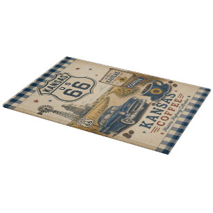 Planche À Découper Kansas Route 66 Poste de préparation tournesol