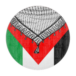 Planche À Découper Keffiyeh Écharpe palestinienne tissu traditionnel