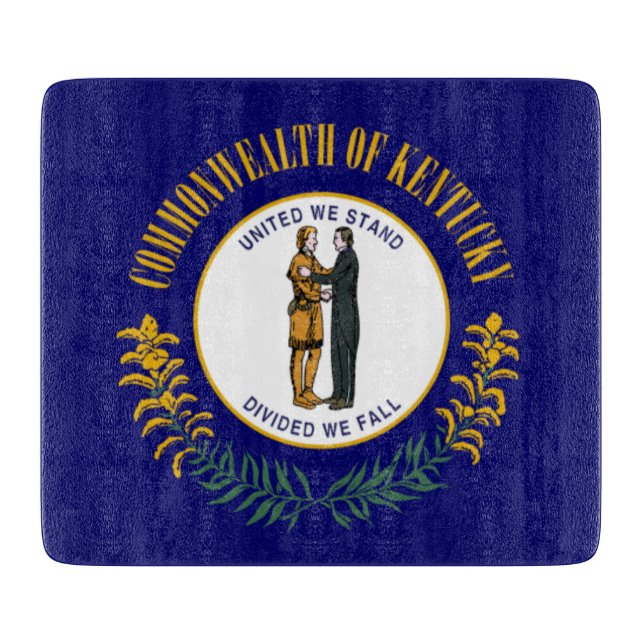 Planche À Découper Kentucky : drapeau de l'État américain du Commonwe (Devant)