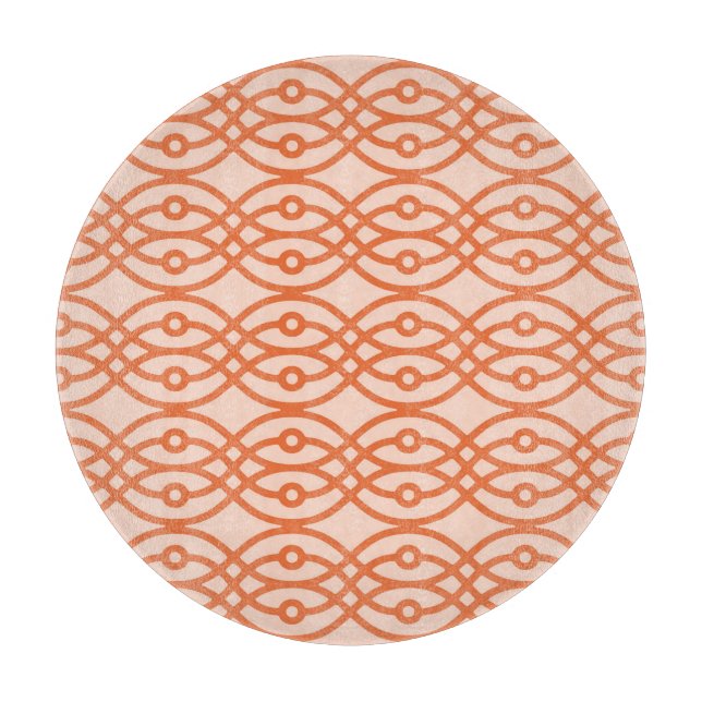 Planche À Découper Kimono imprimé, corail orange (Devant)