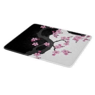 Planche À Découper Kimono japonais Sakura noir et blanc