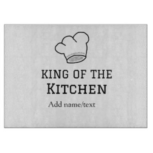 Planche À Découper King of the cuisine chef cuisine ajouter nom couro