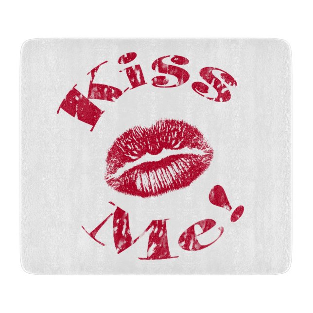 Planche À Découper Kiss Me ! Lips rouges (Devant)