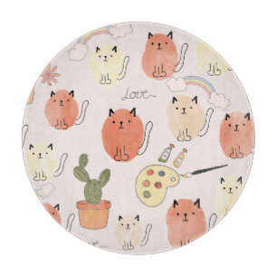 Planche À Découper Kitty Kitten Chats : Motif animal mignon