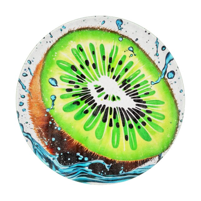 Planche À Découper Kiwi Splash of Freshness (Devant)