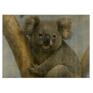 Planche À Découper Koala à la lumière calme