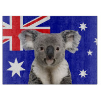 Koala avec l'Arrière - plan du drapeau australien