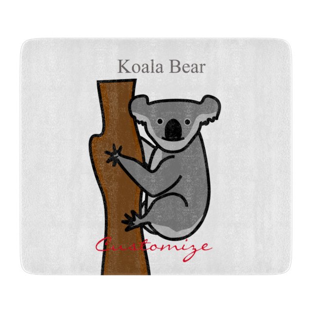 Planche À Découper Koala Bear Escalade Tree Thunder_Cove (Devant)