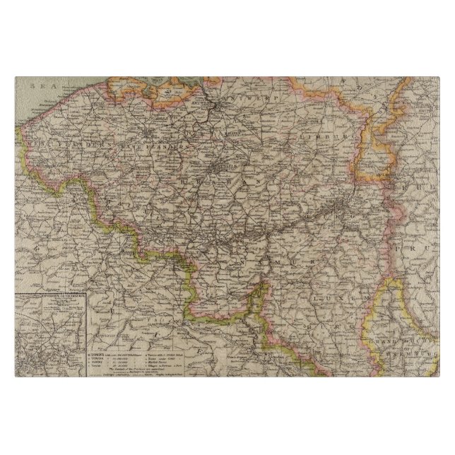 Planche À Découper La Belgique, Luxembourg (Devant)
