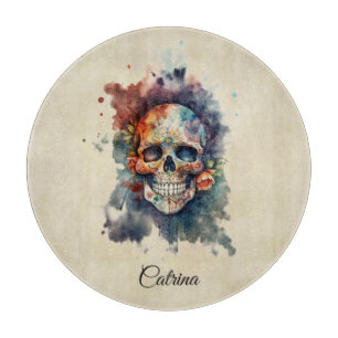 Planche À Découper La Calavera Hermosa, sur mesure