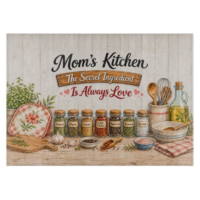 Planche À Découper La cuisine de maman (Devant)