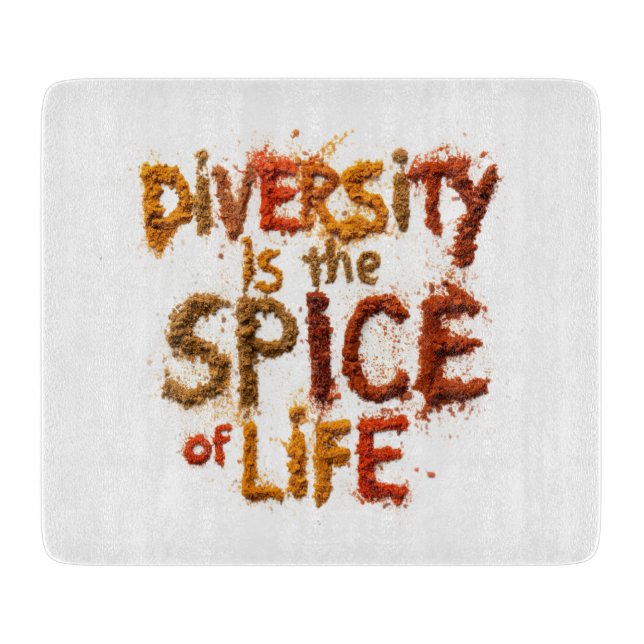 Planche À Découper La diversité est le sel de la vie - Espace sûr (Devant)