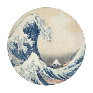 Planche À Découper La Grande vague au large de Kanagawa Ukiyo-e verre