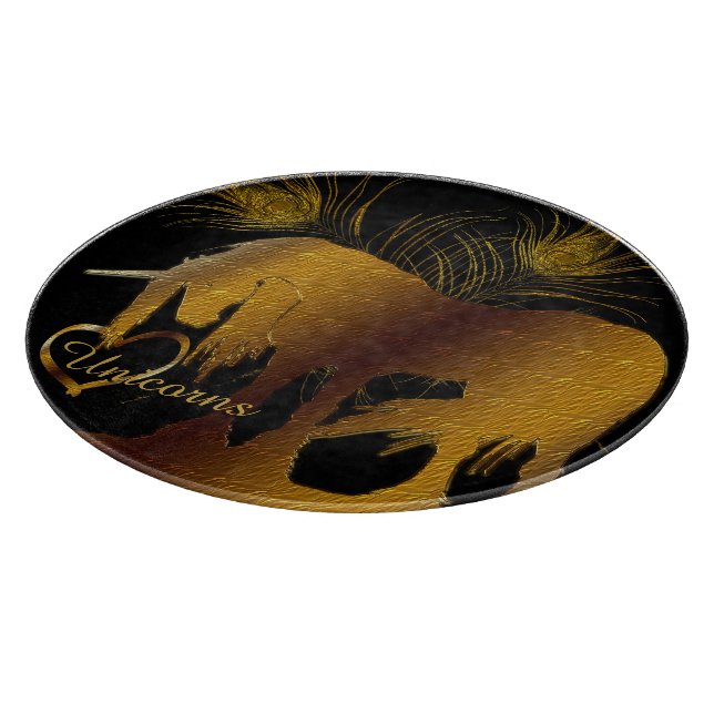 Planche À Découper La licorne d'or (Coin)