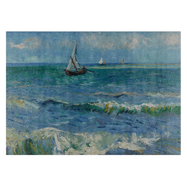 Planche À Découper La mer aux Saintes Maries de la Mer | Van Gogh (Devant)