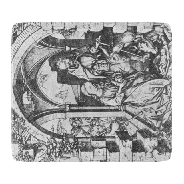 Planche À Découper La naissance de Jésus (par Martin Schongauer) (Devant)