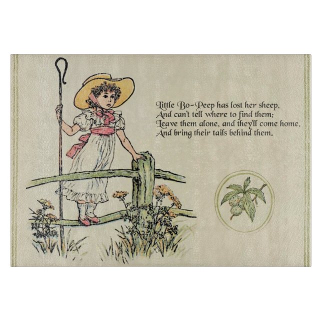 Planche À Découper La petite Bo-Peep : Classique de Kate Greenaway Nu (Devant)