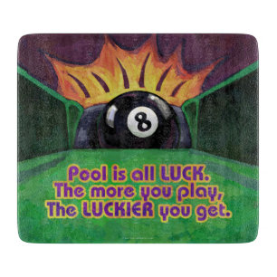 Planche À Découper La piscine est la chance