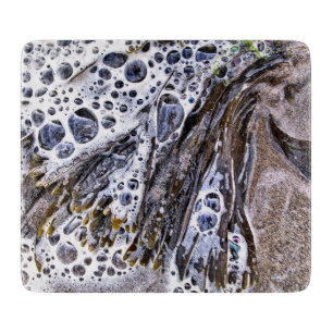 PLANCHE À DÉCOUPER LA PLAGE, ALGUES, EAU ET SABLE