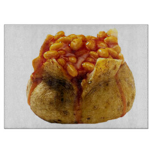 Planche À Découper La "pomme de terre et haricots en robe de chambre"